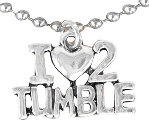 I Love to Tumble Necklace, Adjustable, Hypoallergenic, Nickel, Lead & Cadmium Free!