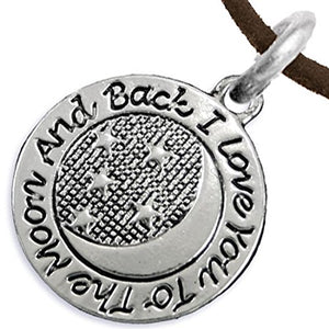 I Love You to The Moon & Back Adjustable Necklace ©2016 Hypoallergenic - Safe - Nickel & Lead Free