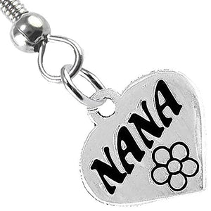 Nana Charm Fishhook Earrings ©2008 Hypoallergenic, Safe - Nickel, Lead & Cadmium Free!