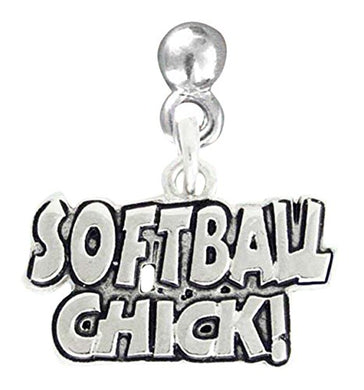 Softball Chick Post Earring