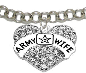 The Perfect Gift Army Wife Hypoallergenic Bracelet, Safe - Nickel & Lead Free