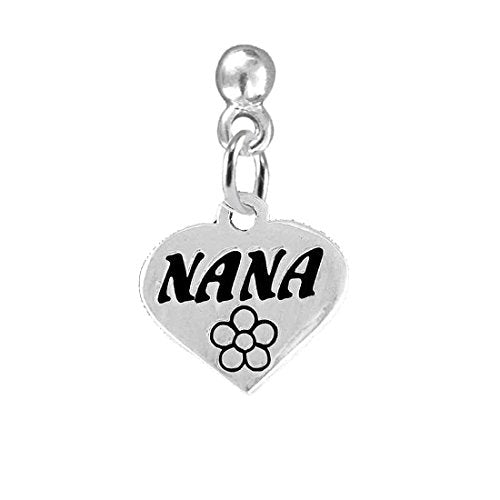 Nana Charm Post Earrings ©2008 Hypoallergenic, Safe - Nickel, Lead & Cadmium Free!