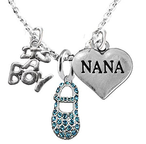 Nana, "It’s A Boy", Adjustable Necklace, Hypoallergenic, Safe - Nickel & Lead Free