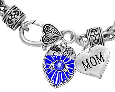 Policeman's Mom Bracelet, Hypoallergenic, Safe - Nickel & Lead Free