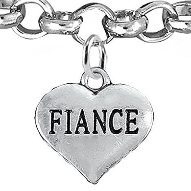 Fiancé Bracelet, Will NOT Irritate Anyone with Sensitive Skin, Safe, Nickel Free.