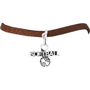 The Perfect Gift "I Love Softball Bracelet" ©2009 Adjustable, Safe - Nickel & Lead Free