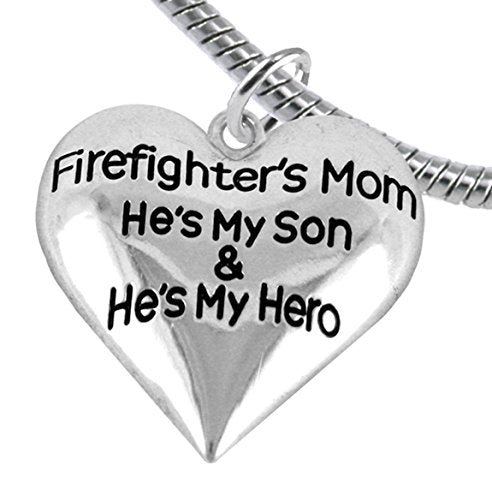 Firefighter, My Son Is My Hero Bracelet, Hypoallergenic, Safe - Nickel & Lead Free