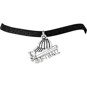 The Perfect Gift "I Love Softball Bat & Cap Charm" ©2009 Adjustable, Safe - Nickel & Lead Free