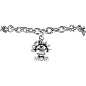 The Perfect Gift "Softball Mom Charm" ©2009 Hypoallergenic, Adjustable, Safe - Nickel & Lead Free