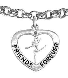 Gymnastic, "Friends Forever" Bracelet, Hypoallergenic, Nickel, Lead & Cadmium Free!