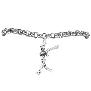 The Perfect Gift "Softball Home Run Hit Charm" Bracelet ©2009 Adjustable, Safe - Nickel & Lead Free