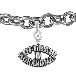 The Perfect Gift "Softball Grandma Charm" Bracelet ©2009 Adjustable, Safe - Nickel & Lead Free