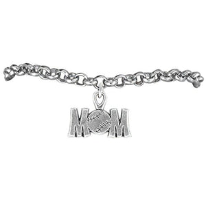 The Perfect Gift "Softball Mom Charm" Bracelet ©2009 Adjustable, Safe - Nickel & Lead Free