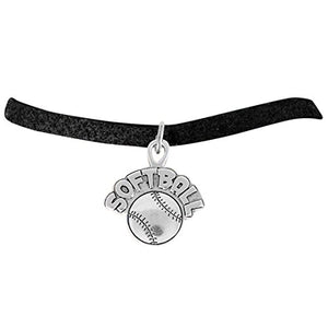 The Perfect Gift "Softball Charm" Bracelet ©2009 Adjustable, Safe - Nickel & Lead Free