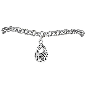 The Perfect Gift "Softball Glove Charm" Bracelet ©2009 Adjustable, Safe - Nickel & Lead Free