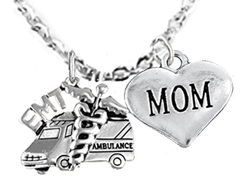 EMT, Mom Adjustable Necklace, Hypoallergenic, Safe - Nickel & Lead Free