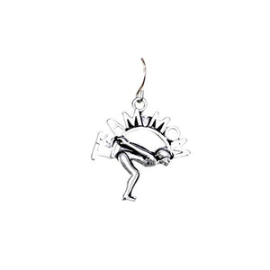 Swim Team Mom Charm Fishhook Earrings ©2009 Adjustable Safe - Nickel & Lead Free!