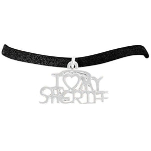 Sheriff "I Love My Sheriff" Hypoallergenic Adjustable Bracelet Nickel & Lead Free