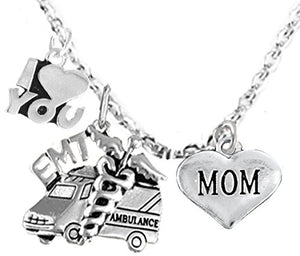 EMT, Mom Adjustable Necklace, Hypoallergenic, Safe - Nickel & Lead Free