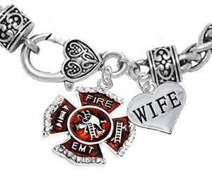 EMT Wife Adjustable Bracelet, Hypoallergenic, Safe - Nickel & Lead Free