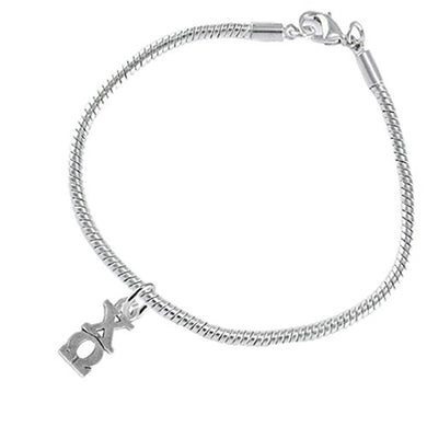 Chi Omega - Licensed Sorority Jewelry Manufacturer, Hypoallergenic Safe Lavalier Bracelet
