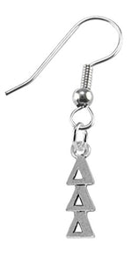Delta Delta Delta Earring, Safe - Hypoallergenic Nickel & Lead Free Licensed Sorority Jewelry