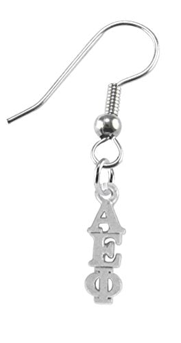 Alpha Epsilon Phi Earrings, Safe - Hypoallergenic Nickel & Lead Free Licensed Sorority Jewelry