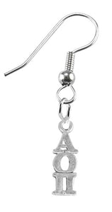 Alpha Omicron Pi Earrings, Safe - Hypoallergenic Nickel & Lead Free Licensed Sorority Jewelry
