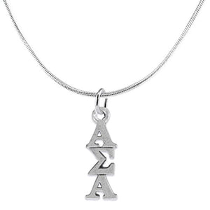 Alpha Sigma Alpha Hypoallergenic Safe Necklace Nickel, Lead & Cadmium Free