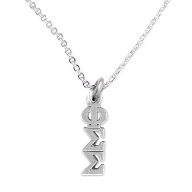 Phi Sigma Sigma Hypoallergenic Safe Necklace Nickel, Lead & Cadmium Free