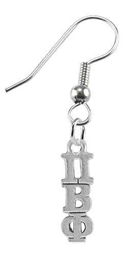 Pi Beta Phi Earrings, Safe Hypoallergenic Nickel & Lead Free Licensed Sorority Jewelry Manufacturer