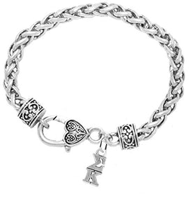 Sigma Kappa- Licensed Sorority Jewelry Manufacturer, Hypoallergenic Safe Lavalier Bracelet