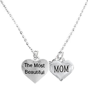 The Most Beautiful "Mom" Adjustable Curb Chain Necklace, Safe - Nickel & Lead Free.