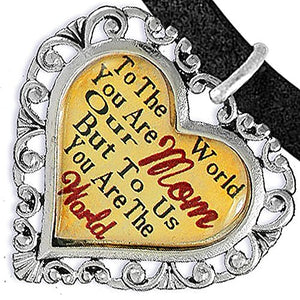 Mom Heart Charm Bracelet ©2016 Hypoallergenic, Adjustable, Safe, Nickel, Lead & Cadmium Free!