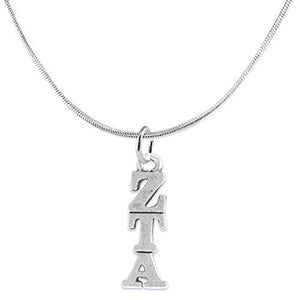 Zeta Tau Alpha - Licensed Sorority Jewelry Manufacturer, Hypoallergenic Safe Lavalier Necklace