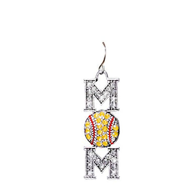 Softball Mom Fishhook Earrings ©2013 Hypoallergenic, Safe - Nickel, Lead & Cadmium Free!