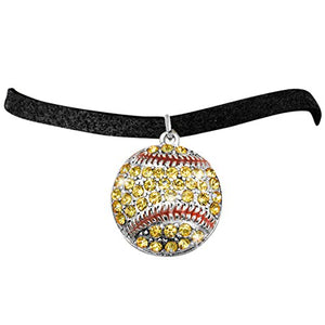 The Perfect Gift "Softball Genuine Crystal Charm" Bracelet ©2009 Adjustable, Safe - Nickel Free