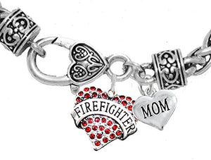 Firefighter Mom Bracelet, Hypoallergenic, Safe - Nickel & Lead Free
