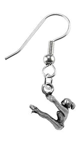 Gymnast "Swinging from Rings" Earrings, Safe - Nickel, Lead & Cadmium Free!
