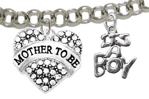 Mother to Be, "It’s A Boy", Adjustable Bracelet, Hypoallergenic, Safe - Nickel & Lead Free
