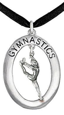 Gymnast Leaping Necklace, Adjustable, Hypoallergenic, Nickel, Lead & Cadmium Free