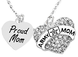 The Perfect Gift Proud "Mom", Army Mom Hypoallergenic Adjustable Necklace, Safe - Nickel & Lead Free