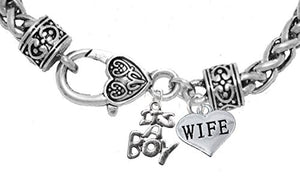 Wife, "It’s A Boy" Adjustable Bracelet, Will NOT Irritate Sensitive Skin, Safe, Nickel Free