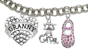 Granny, "It’s A Girl", Adjustable Bracelet, Hypoallergenic, Safe - Nickel & Lead Free