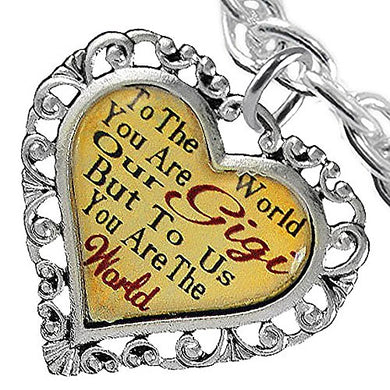 Gigi Heart Charm Bracelet ©2016 Hypoallergenic, Safe, Nickel, Lead & Cadmium Free!