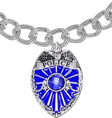 Perfect Gift, Policeman Badge Toggle Bracelet Hypoallergenic Safe - Nickel & Lead Free,