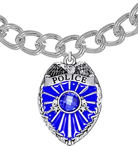 Perfect Gift, Policeman Badge Toggle Bracelet Hypoallergenic Safe - Nickel & Lead Free,
