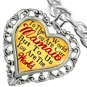 Mamaw Heart Charm Bracelet ©2016 Hypoallergenic, Safe, Nickel, Lead & Cadmium Free!