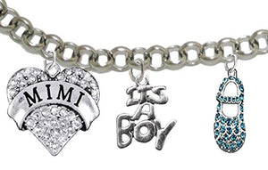Mimi, "It’s A Boy", Adjustable Bracelet, Hypoallergenic, Safe - Nickel & Lead Free