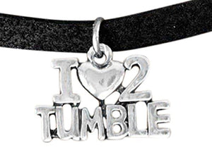Gymnast" I Love to Tumble" Charm Bracelet, Adjustable, ©2007 Safe - Nickel & Lead Free!